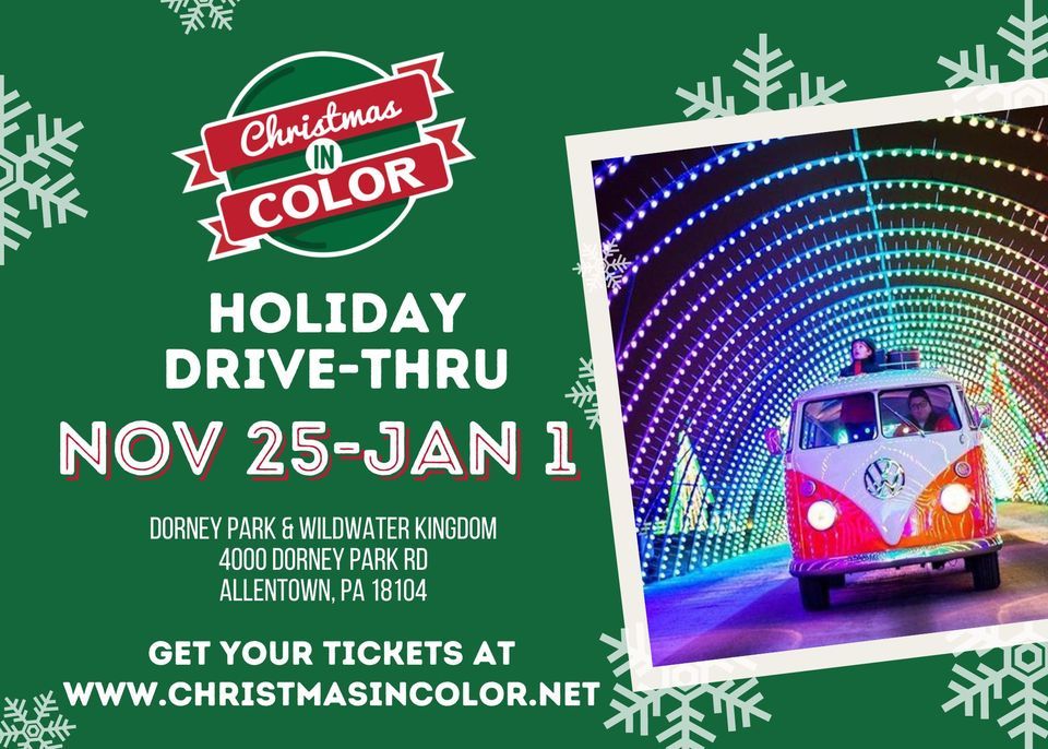 Christmas in Color Dorney Park Allentown Pa December 8, 2025