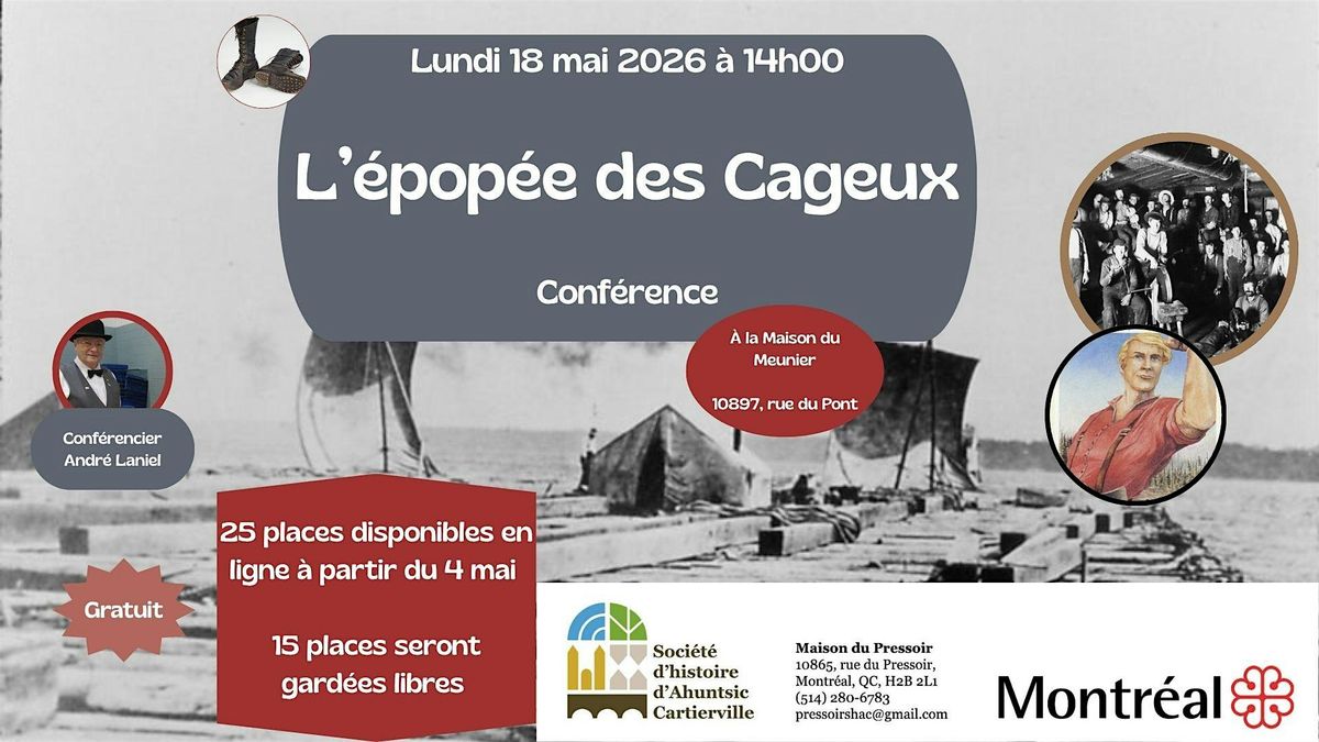 L\u2019\u00e9pop\u00e9e des cageux - Lundi 18 mai 2026 \u00e0 14h00