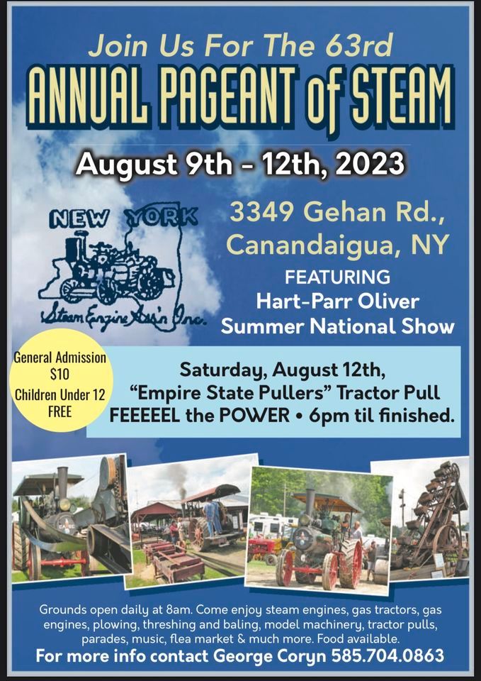 2023 Pageant of Steam NY Steam Engine Assoc, Canandaigua, NY August