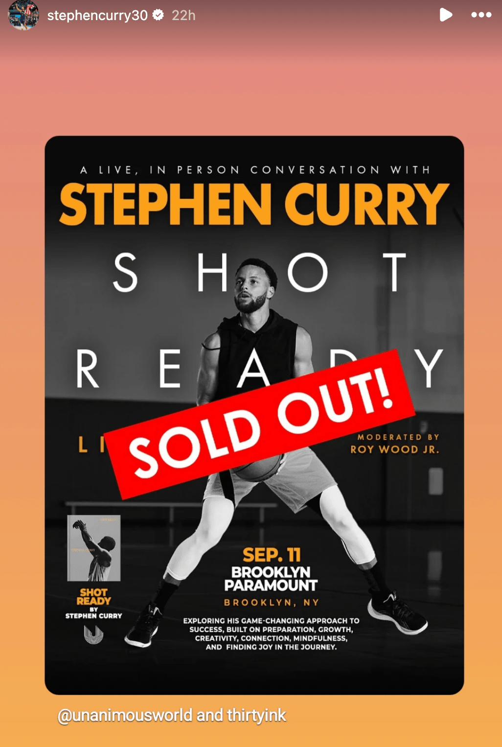 Stephen Curry - Shot Ready Live! at Brooklyn Paramount