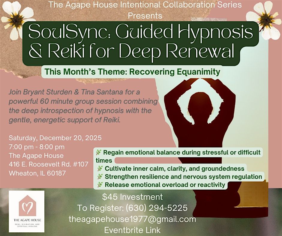 SoulSync: Guided Hypnosis & Reiki for Deep Renewal