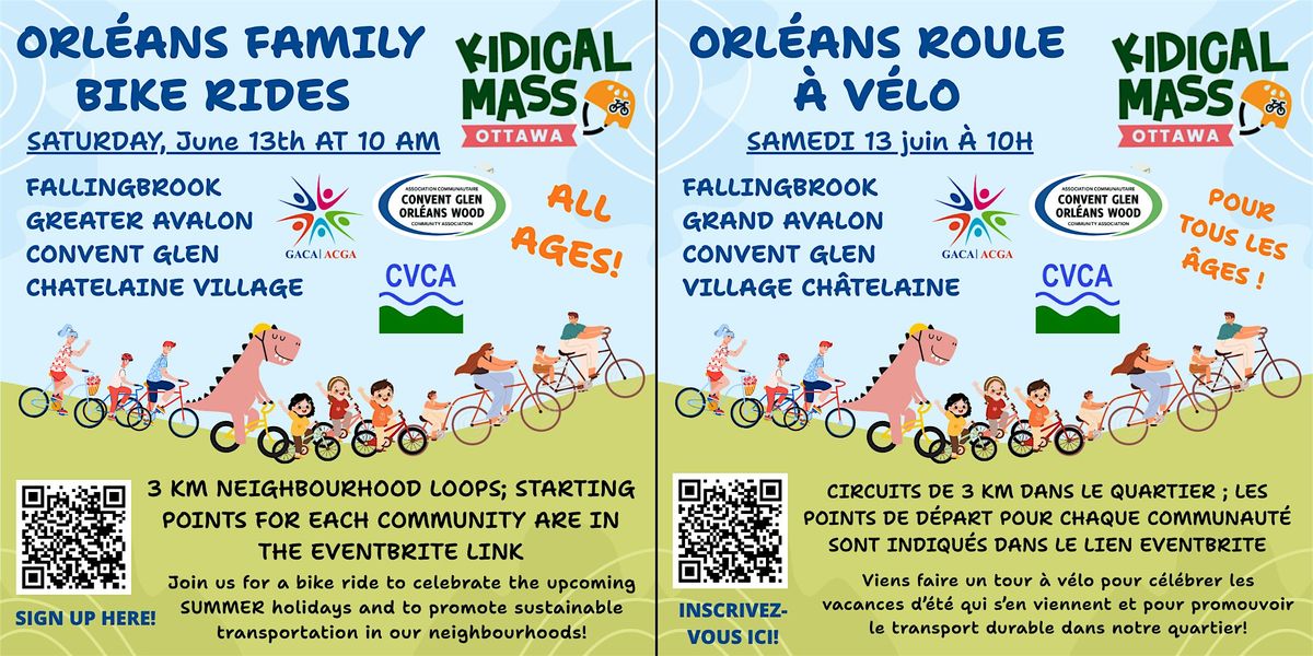 Orl\u00e9ans Kidical Mass (Bike Rides \u2013 4 different locations)