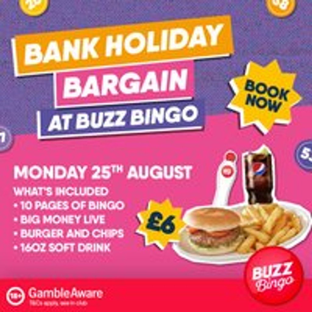 Fenton - Bank Holiday Bargain Bingo