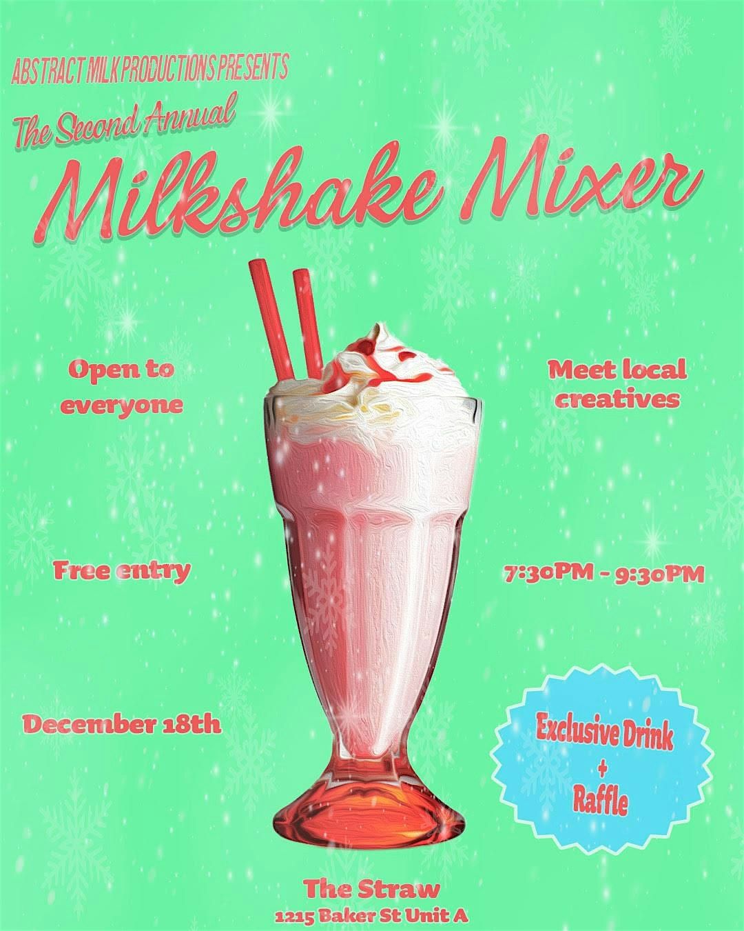 Abstract Milk Milkshake Mixer
