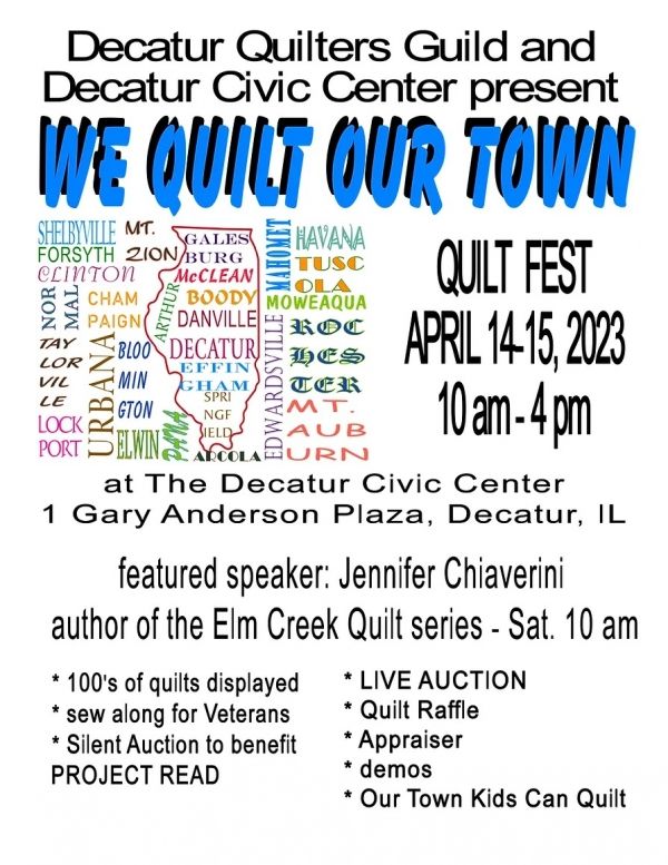 Decatur Civic Center Decatur Il QuiltFest 2023, We Quilt Our Town! at Decatur Civic Center on 14th ...