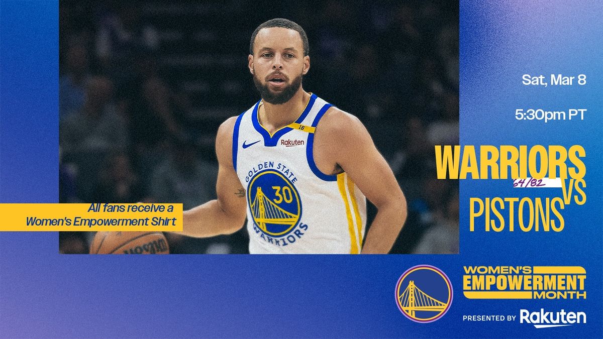 Parking Detroit Pistons at Golden State Warriors