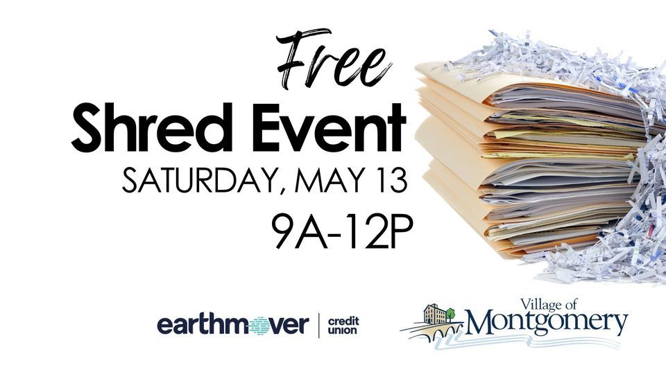 Community Paper Shred Event FREE Montgomery Police Department May