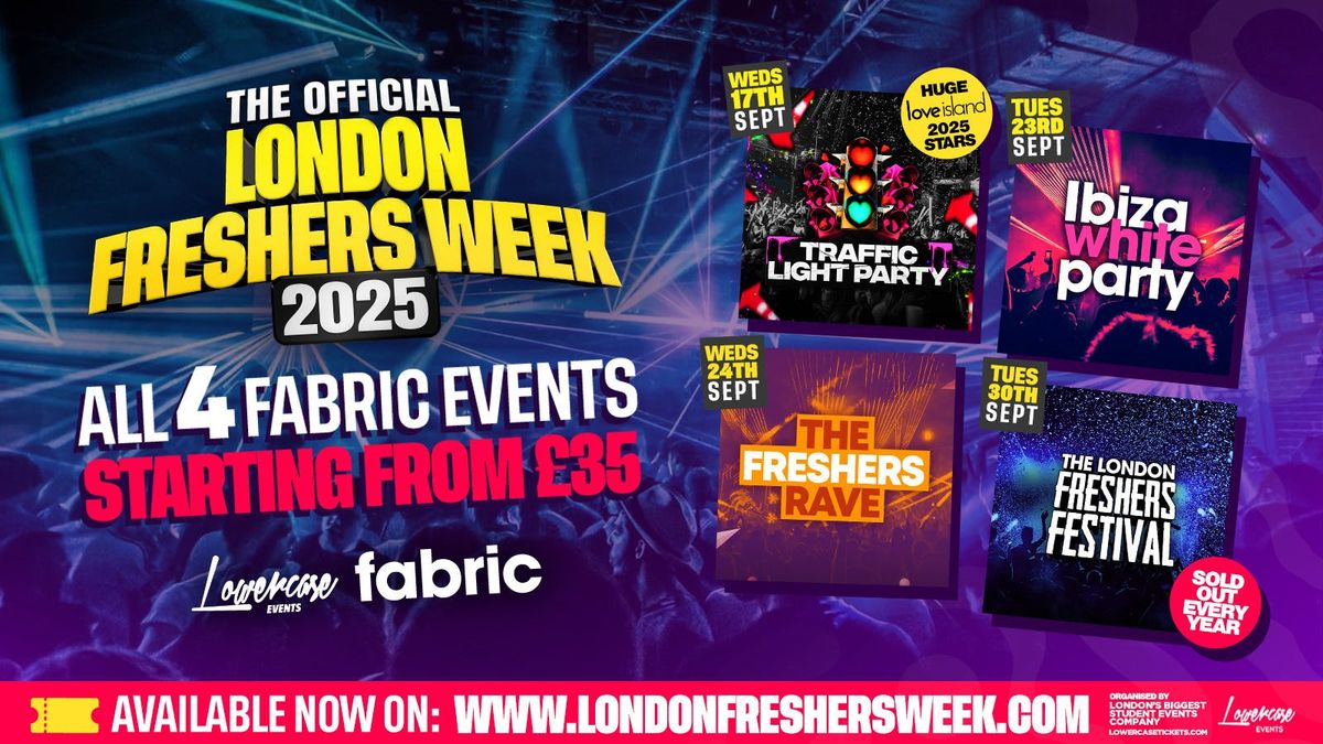 THE OFFICIAL LONDON FRESHERS WEEK FABRIC PASS \ud83d\udd25 \u26a0\ufe0fON SALE NOW\u26a0\ufe0f