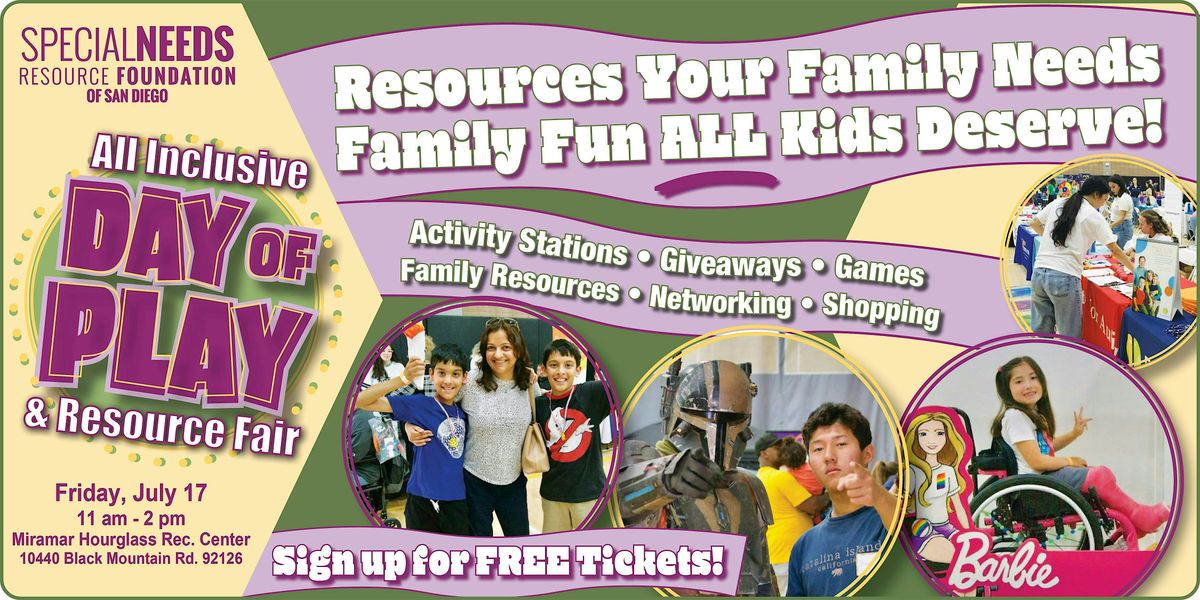 All Inclusive Day of Play & Resource Fair - FREE EVENT