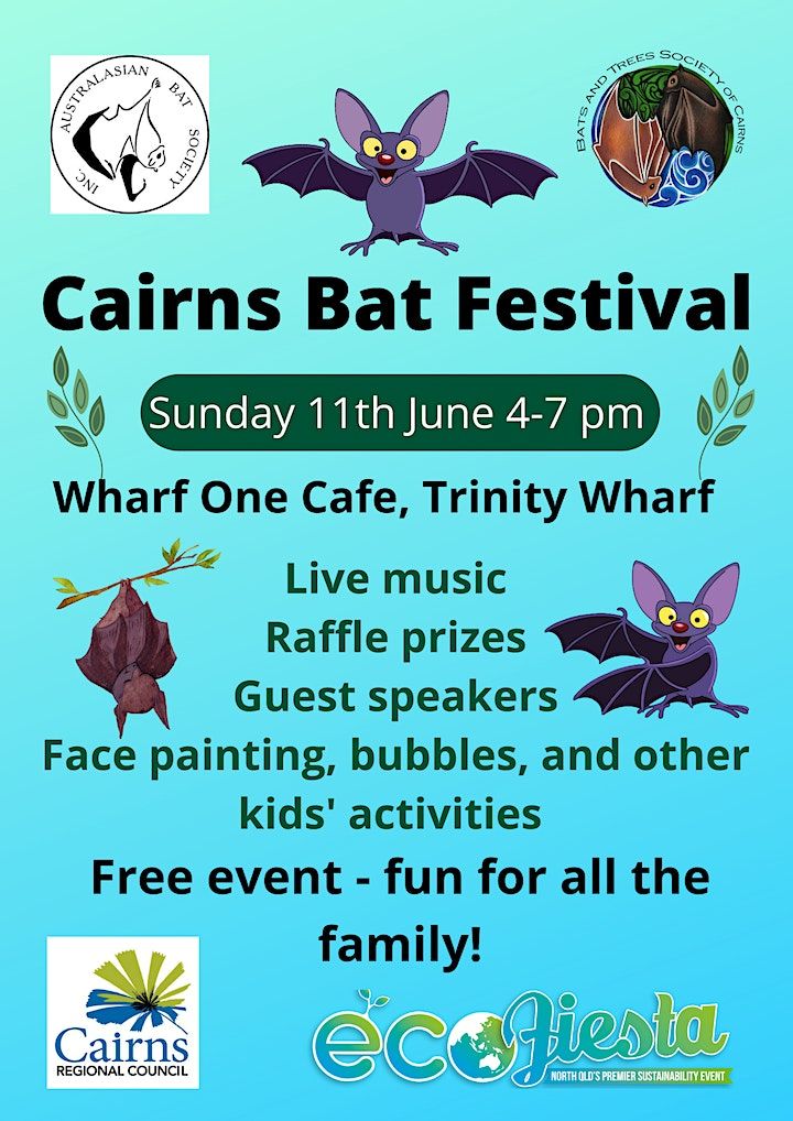 Cairns Bat Festival 2023 Wharf ONE Cafe, Cairns City, QL June 11, 2023