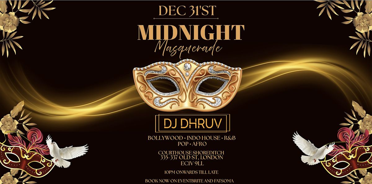 Bollywood Masquerade NYE 2025 \u2013 Jailhouse Bar, Courthouse Hotel Shoreditch