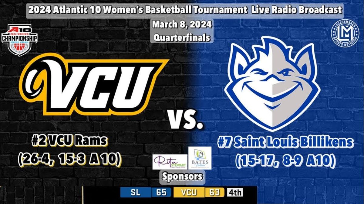 VCU Rams at Saint Louis Billikens Womens Basketball