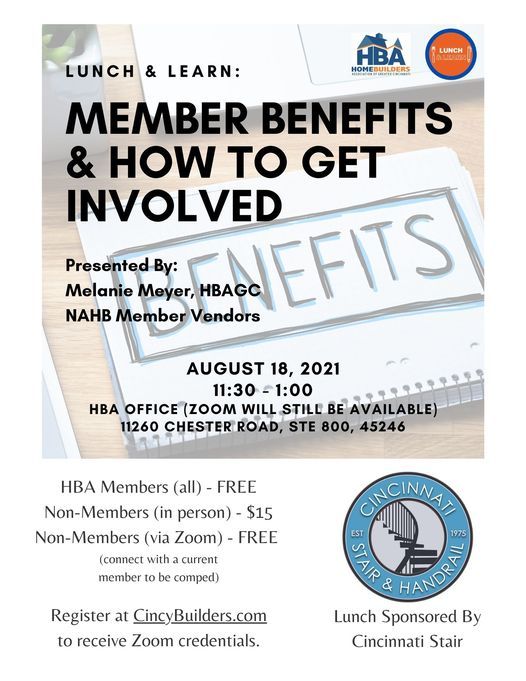 Lunch & Learn: Member Benefits & How To Get Involved ...