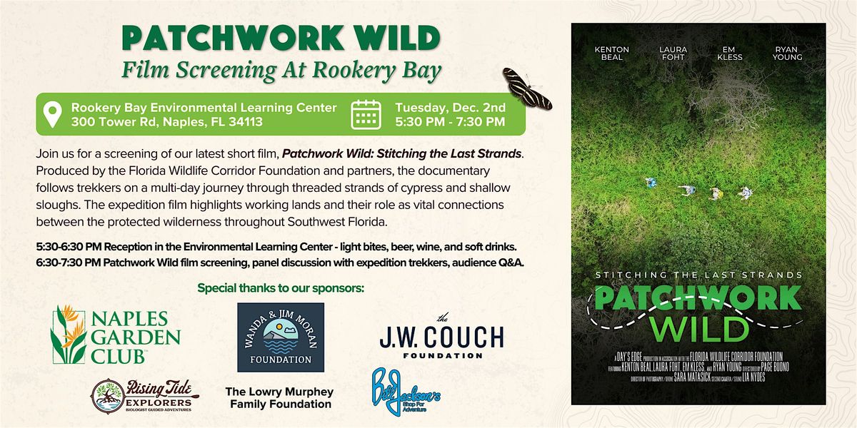 Patchwork Wild Film Screening at Rookery Bay