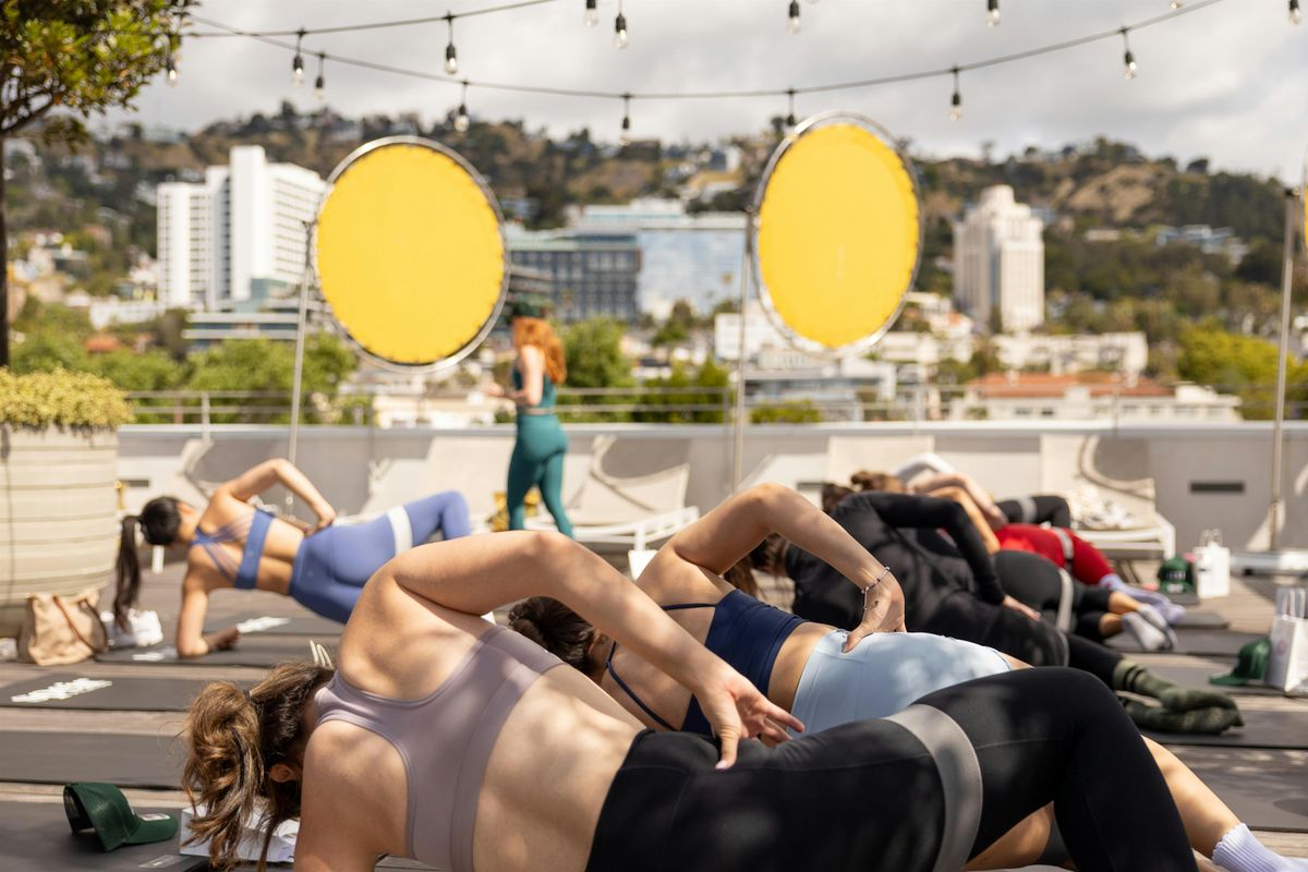 Garden Terrace Mat Pilates Class + Community Happy Hour