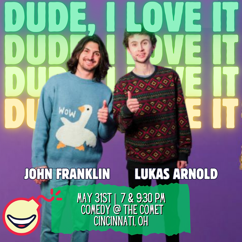 Lukas Arnold and John Franklin at Spokane Comedy Club