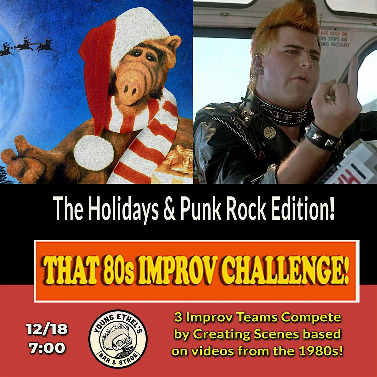 That 80s Improv Challenge: HOLIDAY & PUNK ROCK EDITION