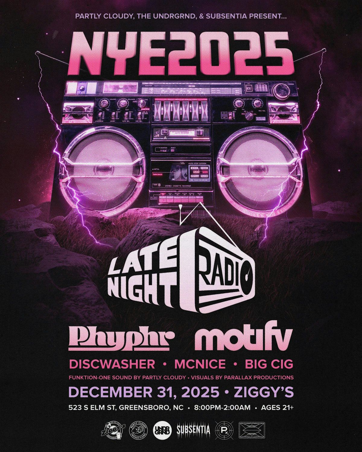 LATE NIGHT RADIO NEW YEARS EVE ft MOTIFV & PHYPHR