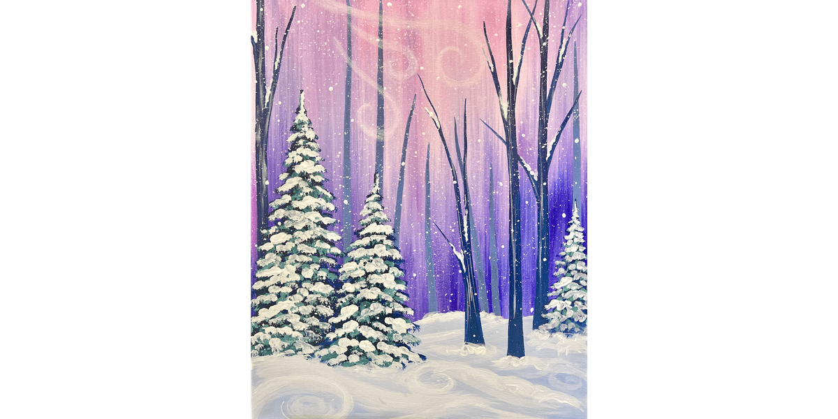 Windswept Winter Woods - Paint and Sip in Tyler | Classpop!\u2122