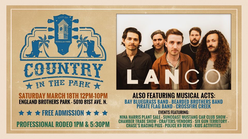 Country In The Park with Headliners LANCO England Brothers Park