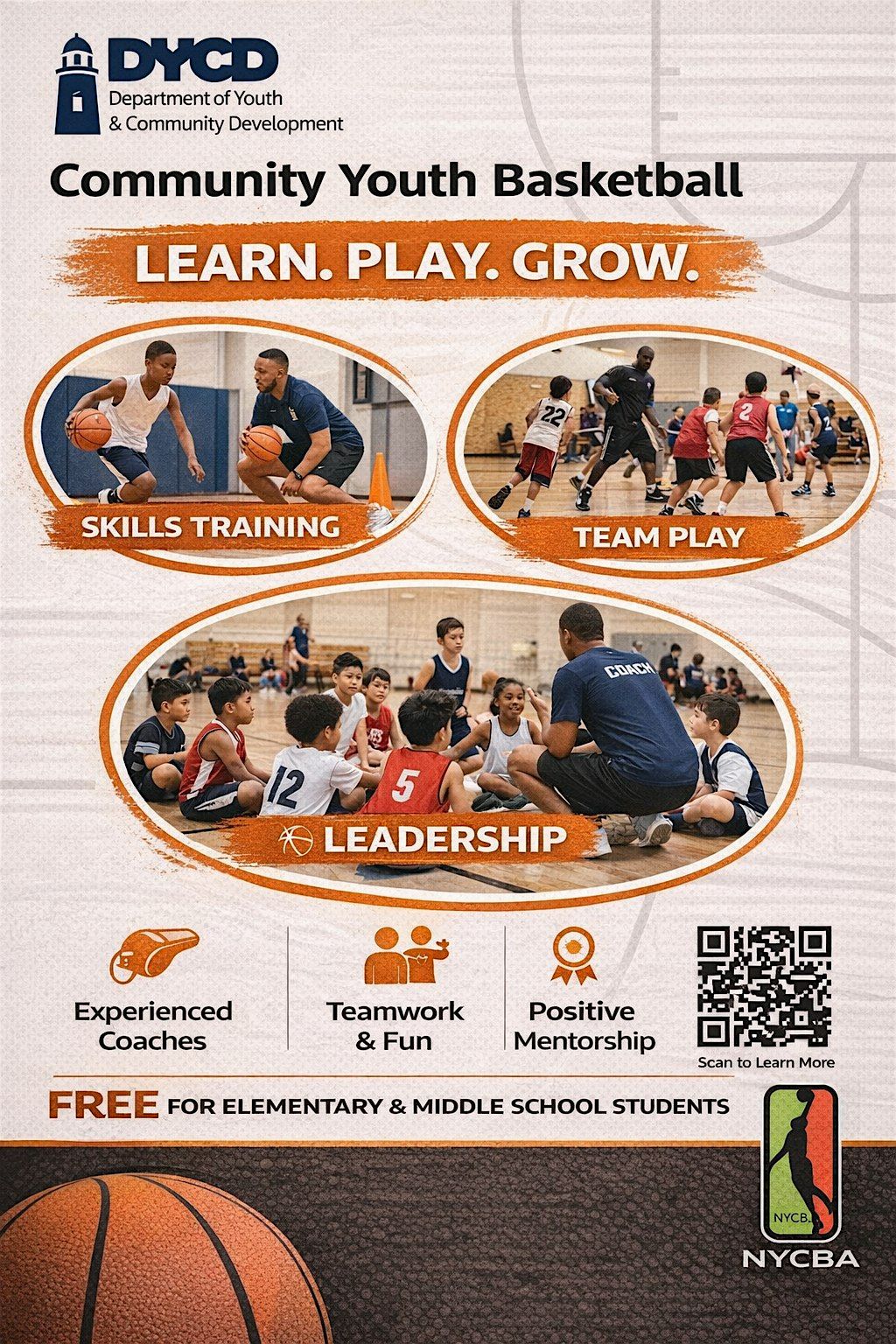 Community Youth Basketball Clinic (Elementary & Middle School)