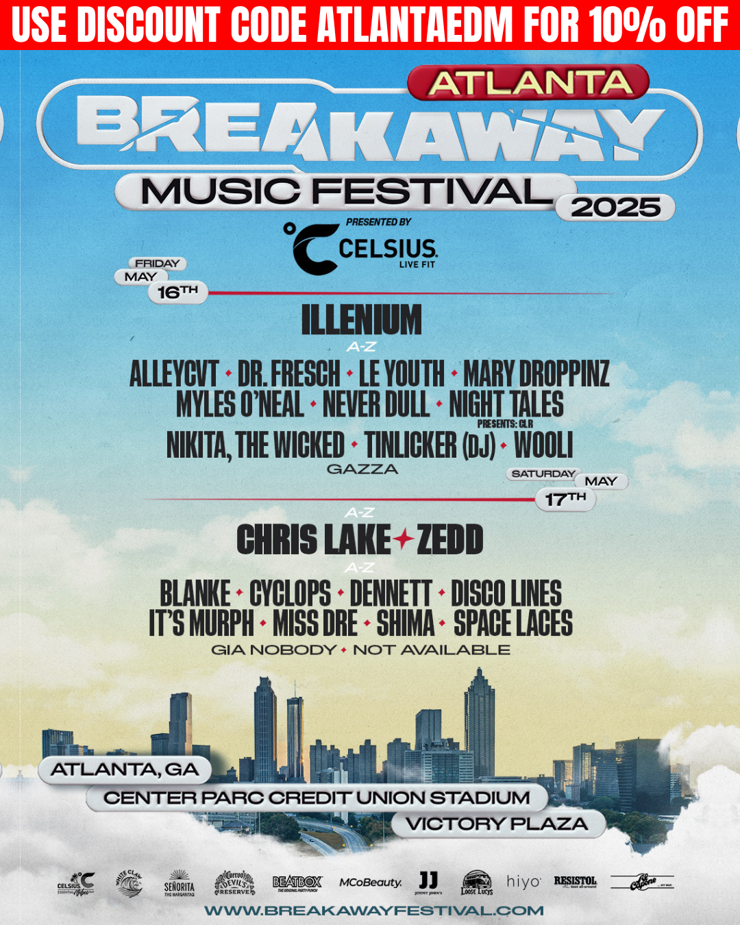 2025 Breakaway Music Festival - Friday at Orion Amphitheater