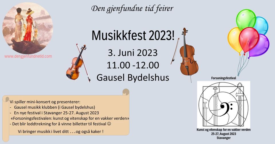 Musikkfest 2023 | Gausel bydelshus, Stavanger, RO | June 3, 2023