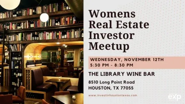 Womens Real Estate Investor Meetup at The Library Wine Bar \u2014 November 12