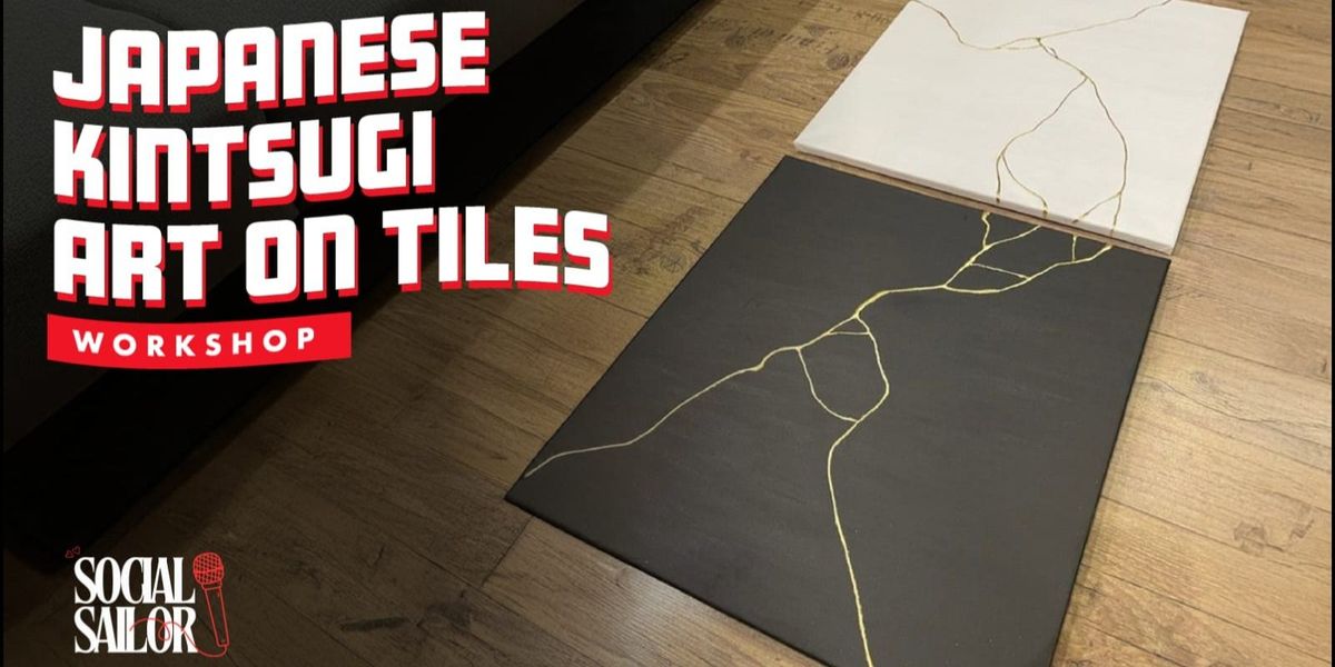 Japanese Kintsugi Art on Tiles - Mumbai