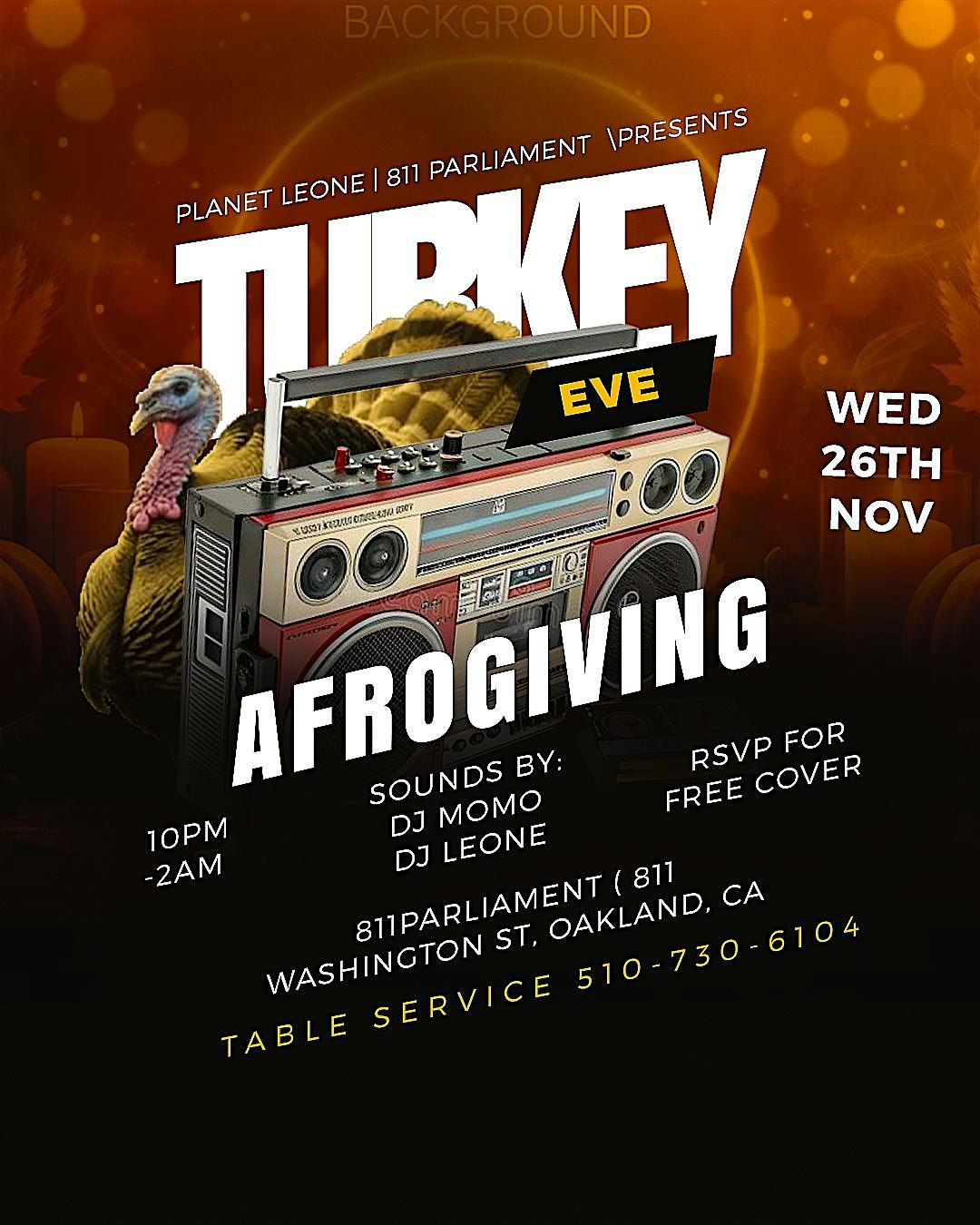 Turkey Eve - Afro Giving
