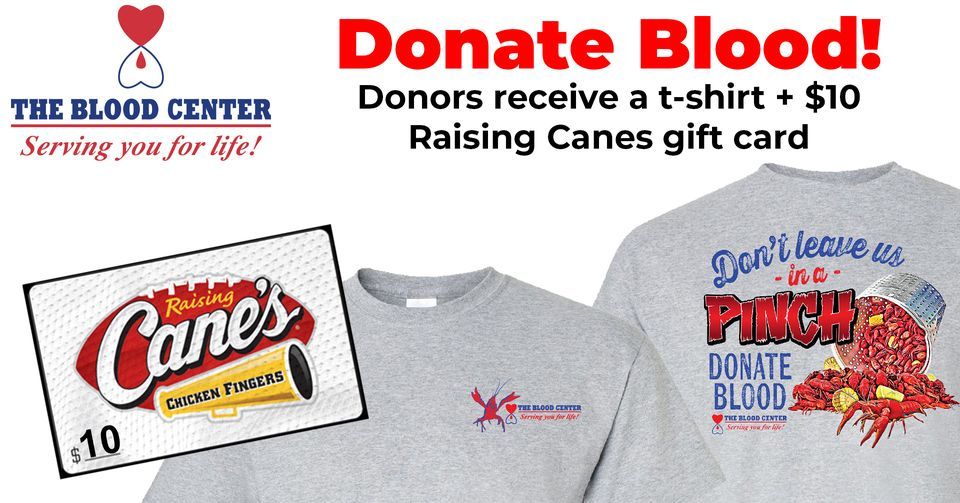 Raising Canes Metairie Blood Drive