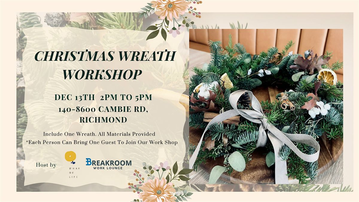 Christmas Wreath Floral Workshop