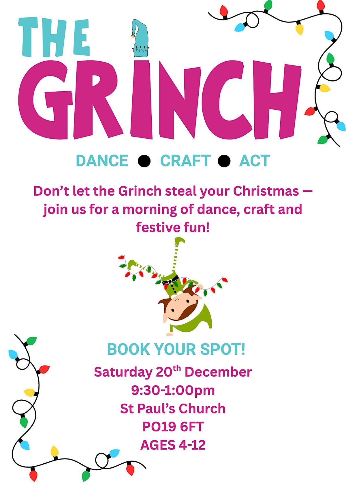 The Grinch Musical Theatre Workshop!