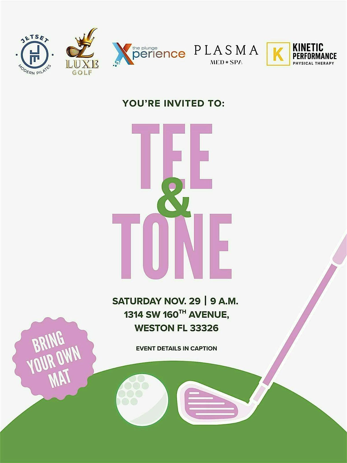 Jetset on the Mat- Tee & Tone