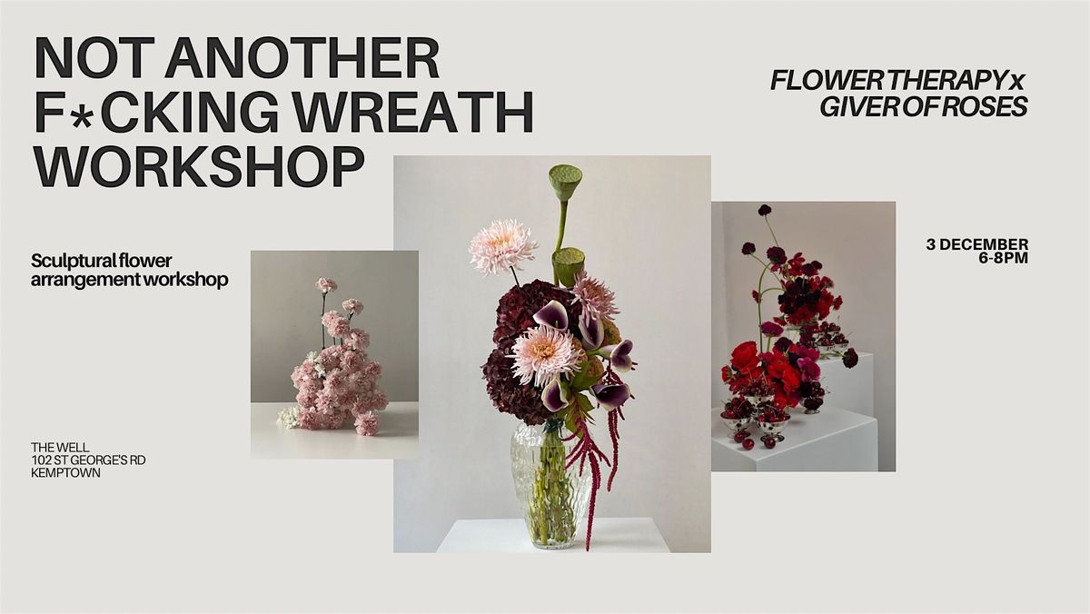 Sculptural flower arrangement workshop