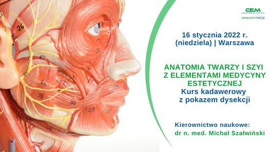 Anatomia twarzy i szyi z elementami medycyny estetycznej