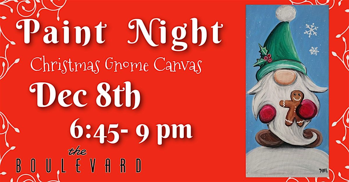 Christmas Gnome Paint Night