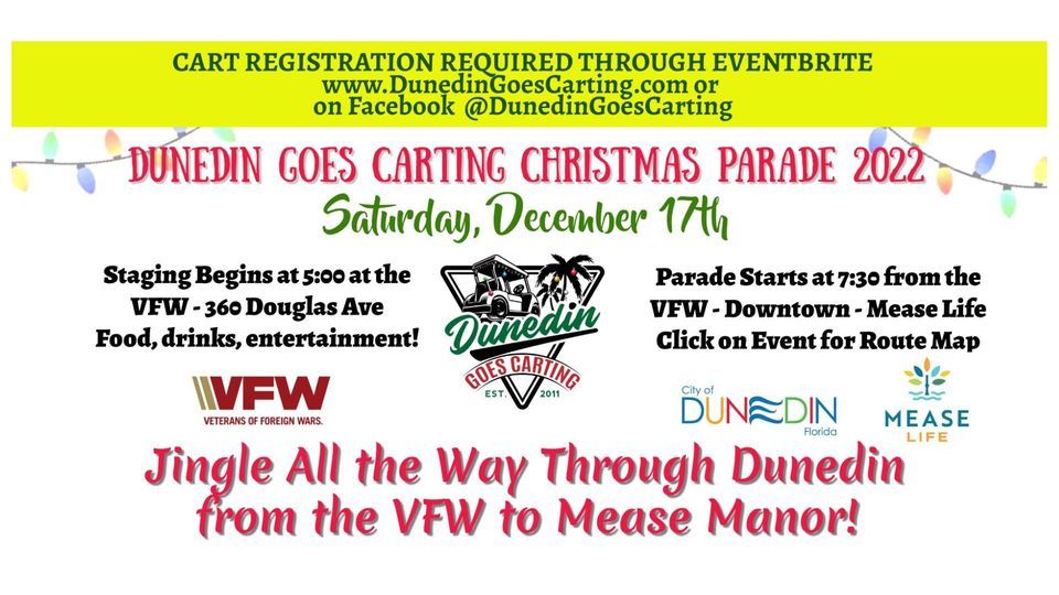 Dunedin Goes Carting Christmas Parade 2022 VFW Post 2550 Dunedin