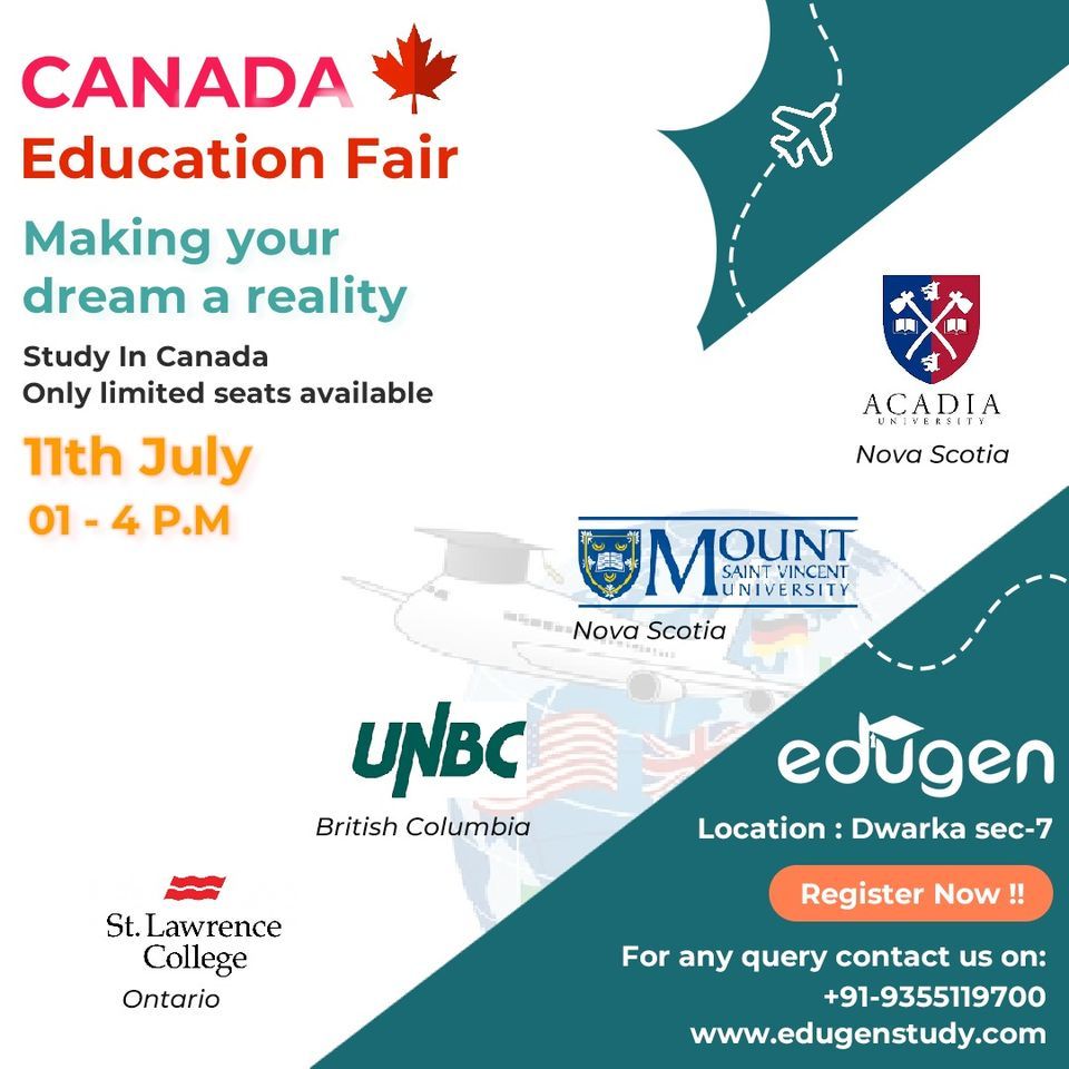 Canada education fair | 7/2 Sector 7 Road, Sector 7, Dwarka, Delhi ...