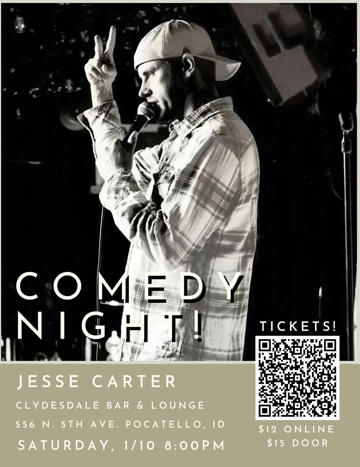 Comedy Night at Clydesdale Bar & Lounge ft. Jesse Carter