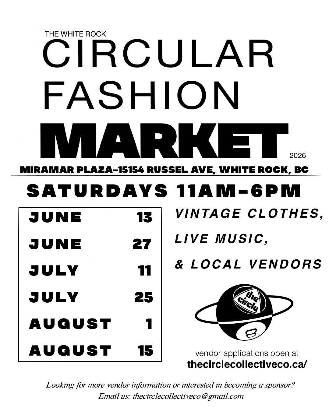 The White Rock Circular Fashion Market