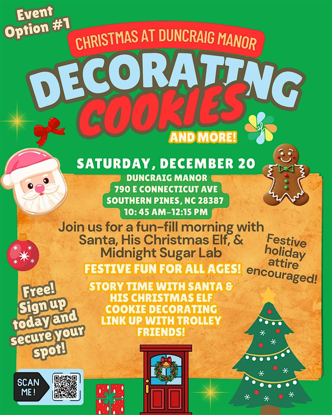 Christmas at Duncraig Manor: Option 1 (No Trolley)