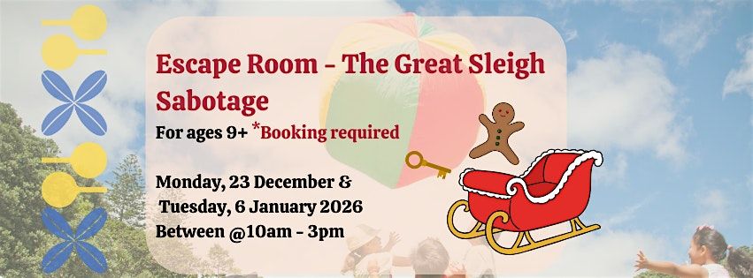 Copy of Escape Room - The Great Sleigh Sabotage (ages 9+)