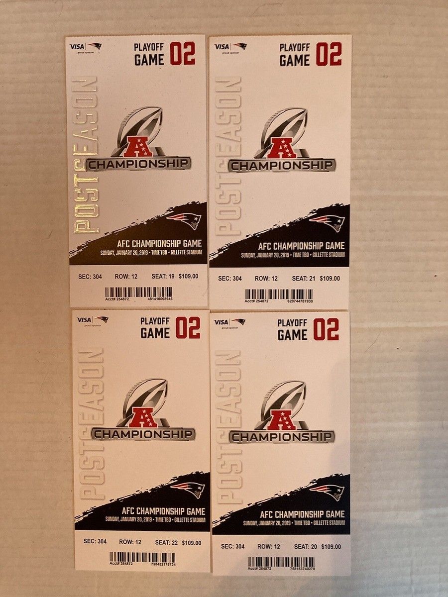 AFC Championship - TBD at New England Patriots at Gillette Stadium