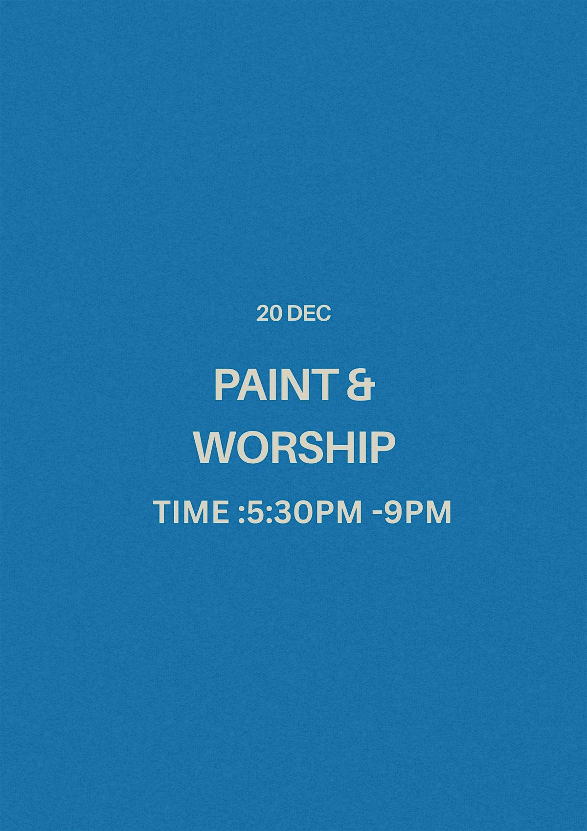 PAINT AND WORSHIP