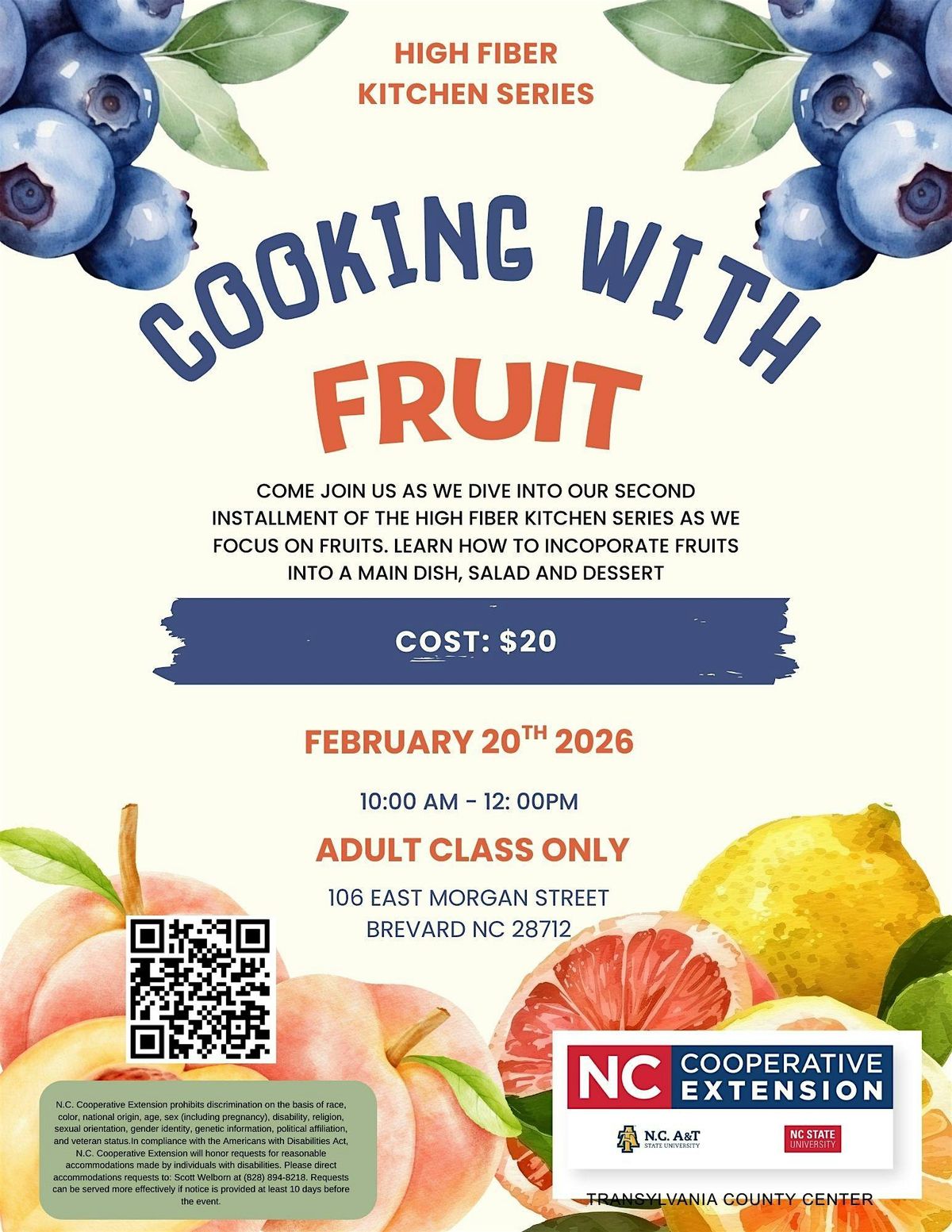 High Fiber Kitchen Series: Cooking with Fruit