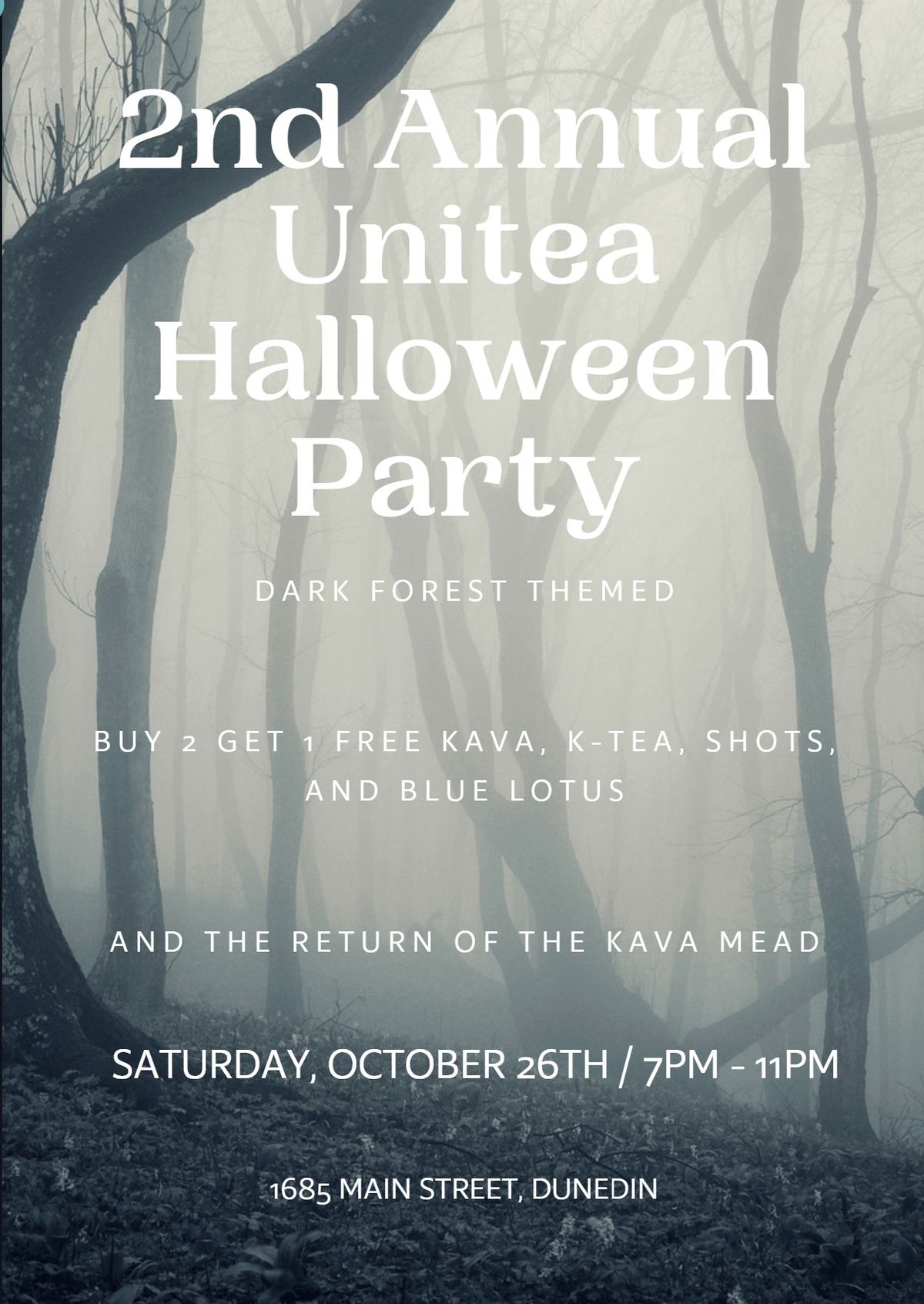 2nd Annual Unitea Halloween Party 1685 Main Street, Dunedin, FL