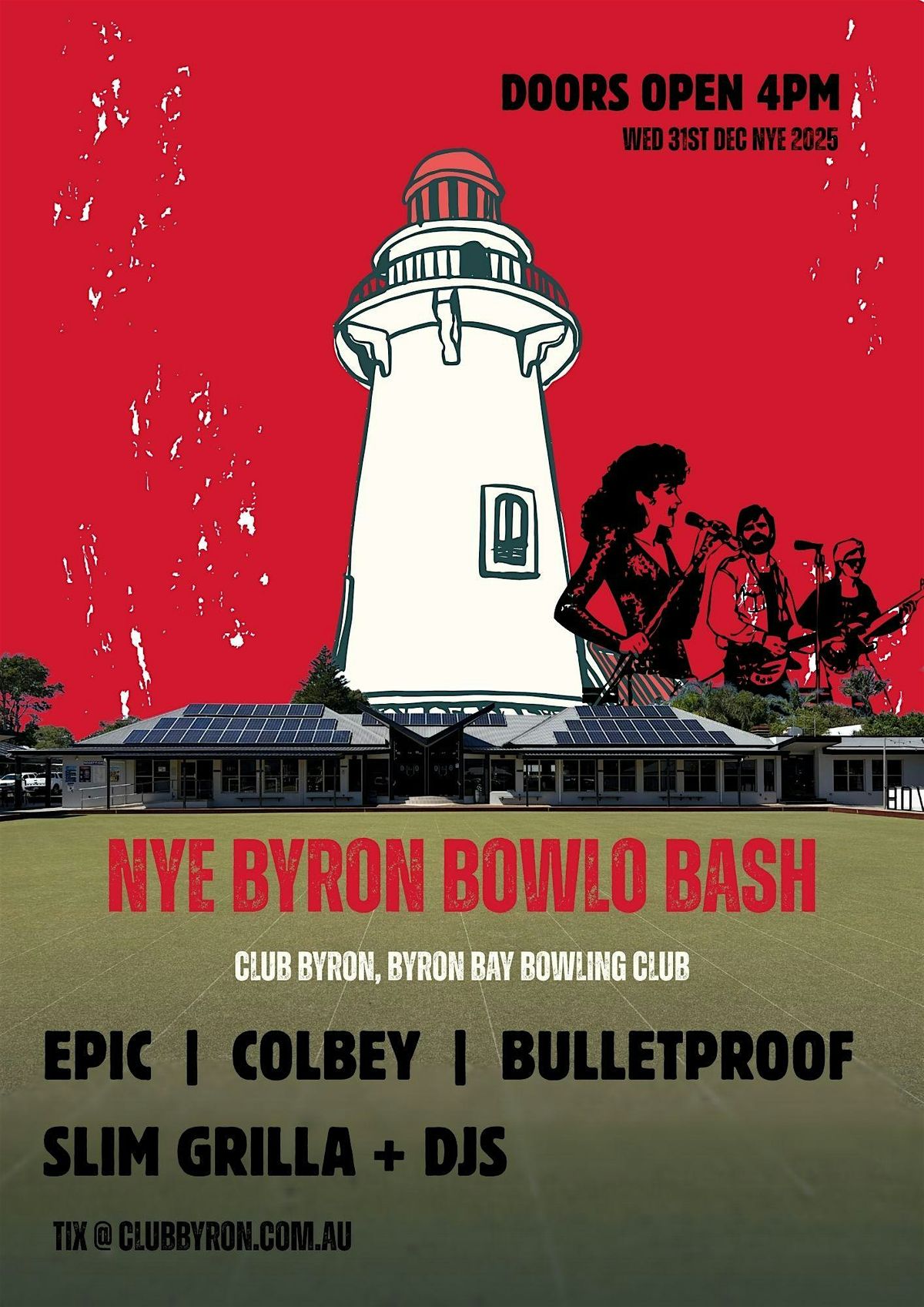 New Years Eve Party At The Byron Bowlo!