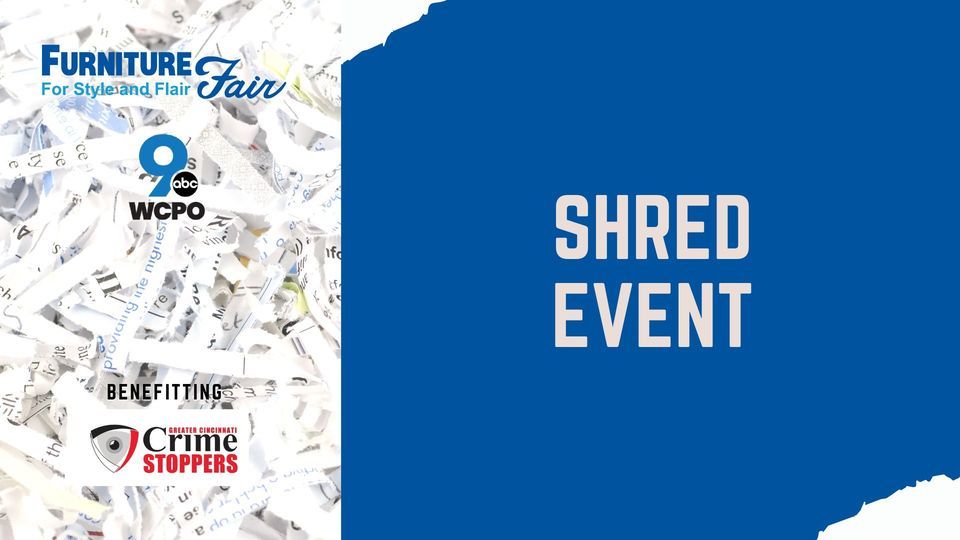 Shred Event (Fairfield, Oh) Furniture Fair (Fairfield) September 17