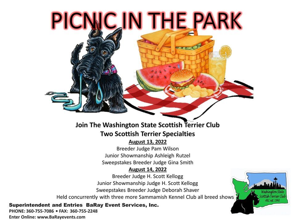 WSSTC Scottish Terrier Breed Shows Enumclaw Expo Center August 13